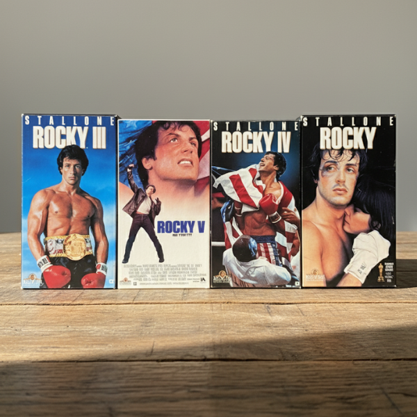 Vintage Rocky VHS Collection – Rocky, Rocky III, Rocky IV & Rocky V Vintage Rocky VHS Collection – Rocky, Rocky III, Rocky IV & Rocky V