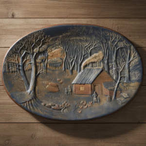 Vintage Hershey Molds Cabin Wall Decoration – Rustic Collectible