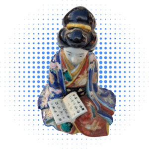 Vintage Japanese Oriental Doll Figurine – Hand-Painted Collectible