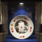 Set of 4 Decorative Plates – Playing Cards Design