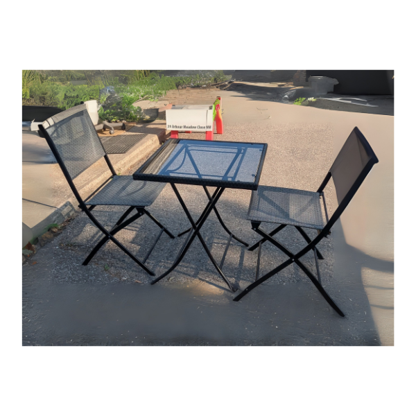 Patio table with 2 chairs