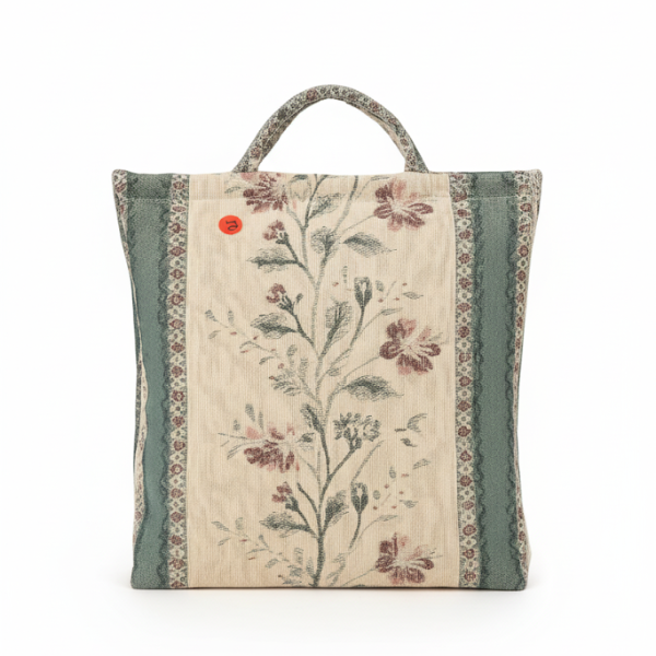 Vintage Tapestry Yarn Holder – Folding Knitting & Sewing Caddy