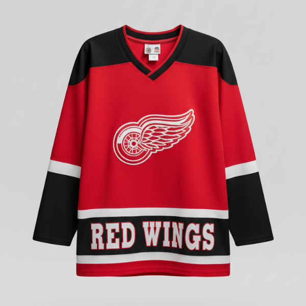 Detroit Red Wings Jersey – Classic Red & Black