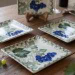 4 Italian Ceramic Platters – Perfect for Hosting