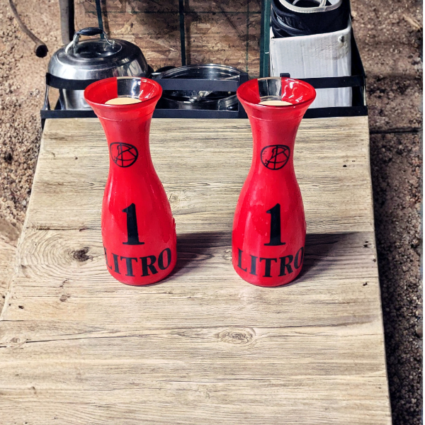 Vintage Italian Olive Oil Bottles – Set of 2 (1 Litre Each)