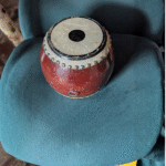 Vintage Hand Drum – Wooden Body with Natural Skin Head