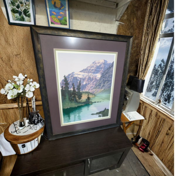 Framed Western Canada Landscape Print – Perfect for Home, Office & Cabin Décor